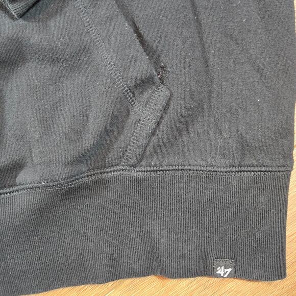 Oakland Raiders 47 Brand Hoodie Men XL Black Big Shield Logo NFL Las Vegas - Picture 3 of 10